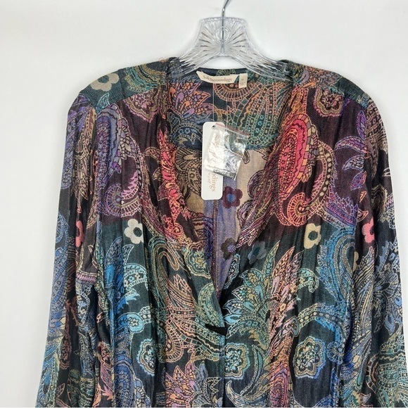 Soft Surroundings women’s Paloma Jacket size M paisley print - Picture 5 of 13